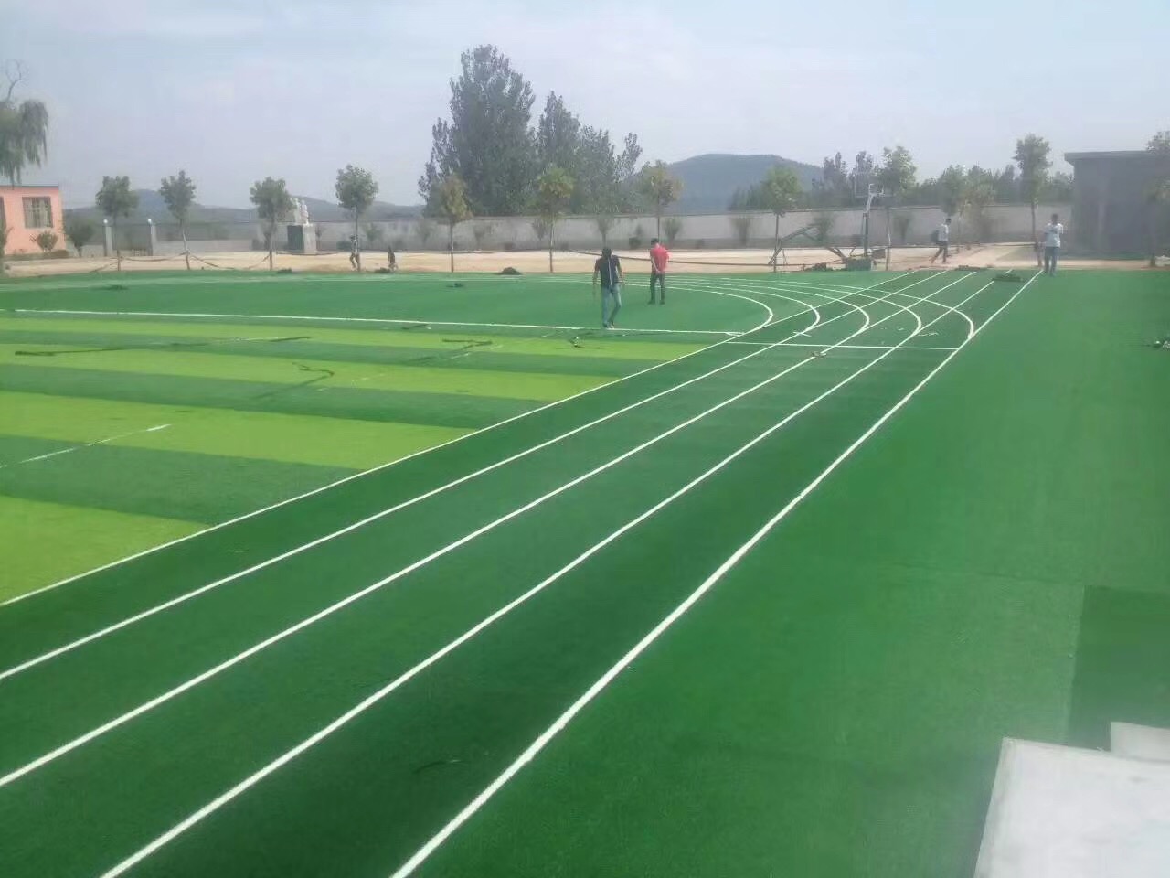 廣東佛山某小學(xué)足球場跑道工程案例